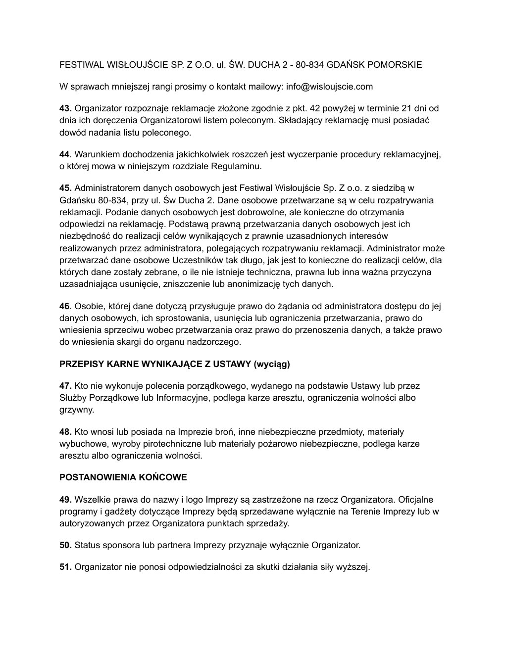 Regulamin — strona 9